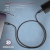 AXAGON BUCM32-CM05AB Kabel USB-C - USB-C 3.2 Gen 2 0.5m, PD 100W, 5A, 4K HD, ALU, oplot, czarny